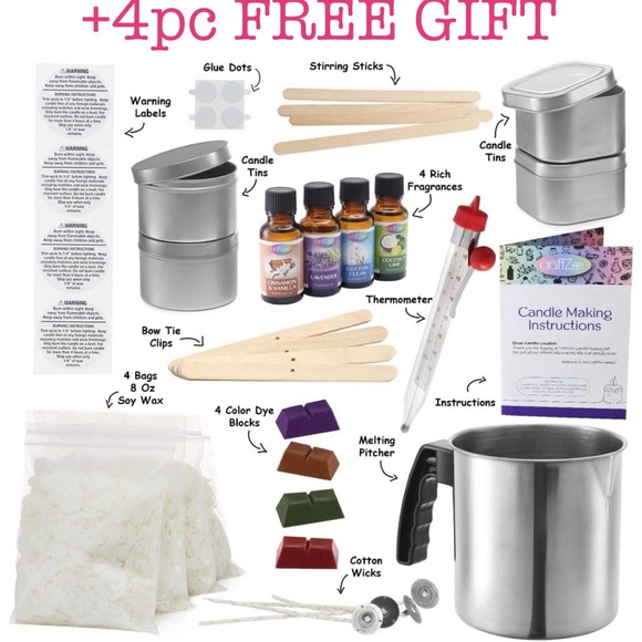 New Complete DIY Candle Making Kit Beginners to Pros Crafting Bundle lot set - Picture 4 of 13